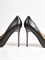 Женские туфли черного цвета на высокой шпильке - фото 12881