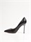 Женские туфли черного цвета на высокой шпильке - фото 12883