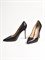Женские туфли черного цвета на высокой шпильке - фото 12885