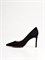 Женские туфли черного цвета на шпильке - фото 12889