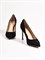 Женские туфли черного цвета на шпильке - фото 12891