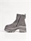 Высокие ботинки из натуральной замши серого цвета - фото 13142