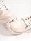 Высокие ботинки из натуральной зернистой кожи в бежевом оттенке - фото 13197