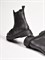 Зимние ботинки челси черного цвета - фото 13202