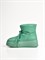 Высокие ботинки-дутики из натуральной мягкой кожи в зеленом цвете - фото 13251