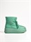 Высокие ботинки-дутики из натуральной мягкой кожи в зеленом цвете - фото 13252