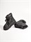 Высокие ботинки-дутики из натуральной мягкой кожи в черном цвете - фото 13260