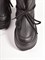 Высокие ботинки-дутики из натуральной мягкой кожи в черном цвете - фото 13262
