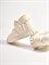 Женские ботинки зимние молочного цвета - фото 13273