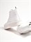 Высокие женские кеды белого цвета на шнуровке - фото 14023