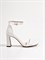Босоножки белого цвета на удобном каблуке - фото 14914