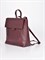 Женский рюкзак цвета марсала из натуральной зернистой кожи - фото 15240