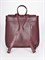 Женский рюкзак цвета марсала из натуральной зернистой кожи - фото 15243