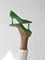 Женские туфли зеленого цвета из натуральной кожи Chewhite - фото 15249