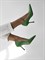 Женские туфли зеленого цвета из натуральной кожи Chewhite - фото 15250