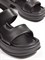 Женские сандалии черного цвета в стиле спорт-шик - фото 15788