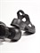 Женские сандалии черного цвета в стиле спорт-шик - фото 15789