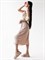 Универсальные женские сандалии бежевого цвета на платформе - фото 16106