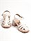 Полуоткрытые туфли Mary Jane молочного оттенка - фото 16160