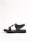Женские сандалии черного цвета из натуральной кожи - фото 16198