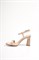Босоножки бежевого цвета на скульптурном каблуке Chewhite - фото 16370