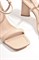 Босоножки бежевого цвета на скульптурном каблуке Chewhite - фото 16371