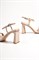 Босоножки бежевого цвета на скульптурном каблуке Chewhite - фото 16372
