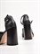 Открытые женские туфли черного цвета на платформе - фото 17221