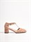 Открытые женские туфли бежевого цвета - фото 17845