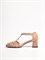Открытые женские туфли бежевого цвета - фото 17846