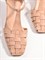 Открытые женские туфли бежевого цвета - фото 17847