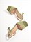Женские босоножки в светло-оливковом оттенке - фото 18095