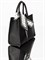 Женская сумка-тоут из мягкой зернистой кожи черного цвета - фото 18176