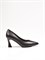 Женские туфли из натуральной кожи на фигурном каблуке - фото 18281
