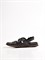 Мужские сандалии черного цвета с акцентной подошвой - фото 18460