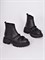 Женские ботинки-челси черного цвета с акцентной цепью - фото 18497