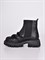 Женские ботинки-челси черного цвета с акцентной цепью - фото 18499