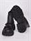Женские ботинки-челси черного цвета с акцентной цепью - фото 18500