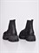 Женские ботинки-челси черного цвета с акцентной цепью - фото 18501