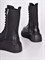 Зимние ботинки на шнуровке черного цвета - фото 18507