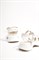 Женские летние сандалии белого цвета - фото 18557