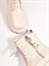 Женские ботинки на шнуровке молочного оттенка из натуральной гладкой кожи - фото 18566