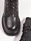 Женские ботинки черного цвета на платформе - фото 18622
