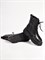 Женские ботинки на шнуровке черного цвета Chewhite - фото 18801