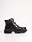 Мужские ботинки черного цвета из натуральной гладкой кожи - фото 18901