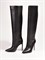 Ультрамодные женские сапоги черного цвета на шпильке - фото 18992