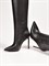 Ультрамодные женские сапоги черного цвета на шпильке - фото 18997