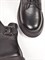 Женские демисезонные ботинки черного цвета с акцентной пряжкой - фото 19262