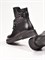 Женские демисезонные ботинки черного цвета с акцентной пряжкой - фото 19263