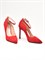 Женские туфли-лодочки красного цвета на шпильке - фото 19316